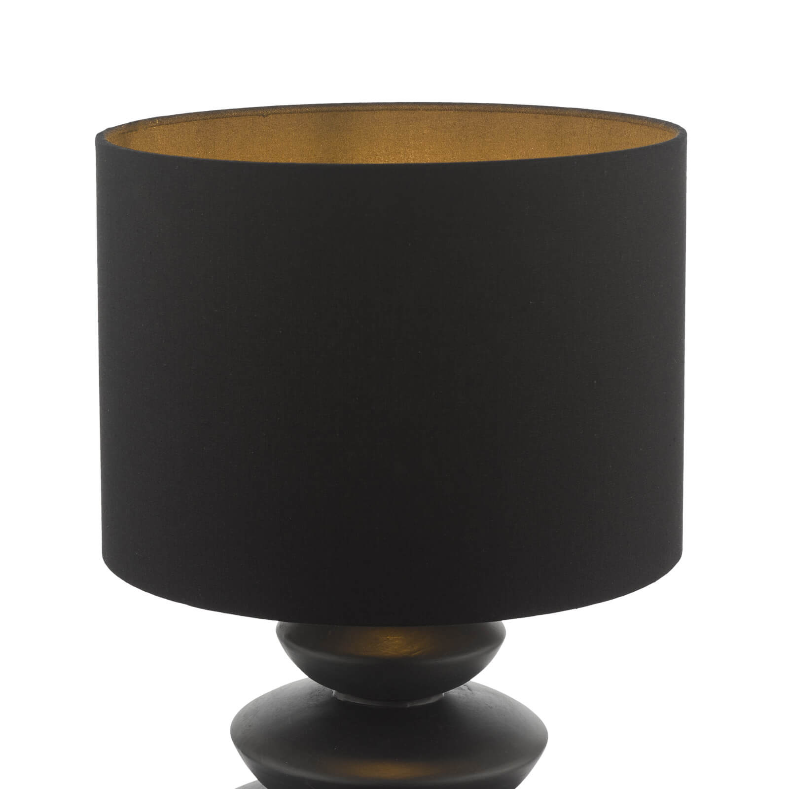 Discus Ceramic Table Lamp Grey With Shade E27