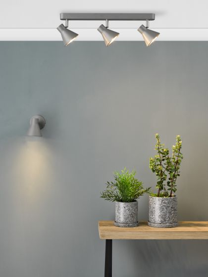 Diza Single Wall Spotlight - Matt Black/Matt Grey