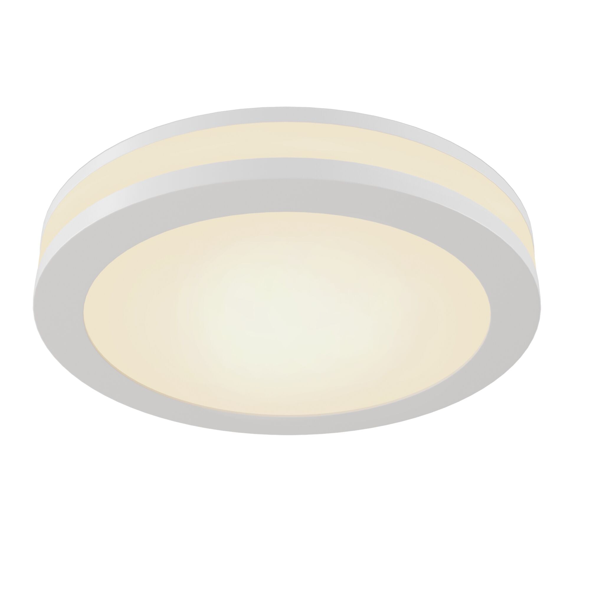 Phanton Rectangle/Round LED Flush Ceiling Light - Black/White Finish
