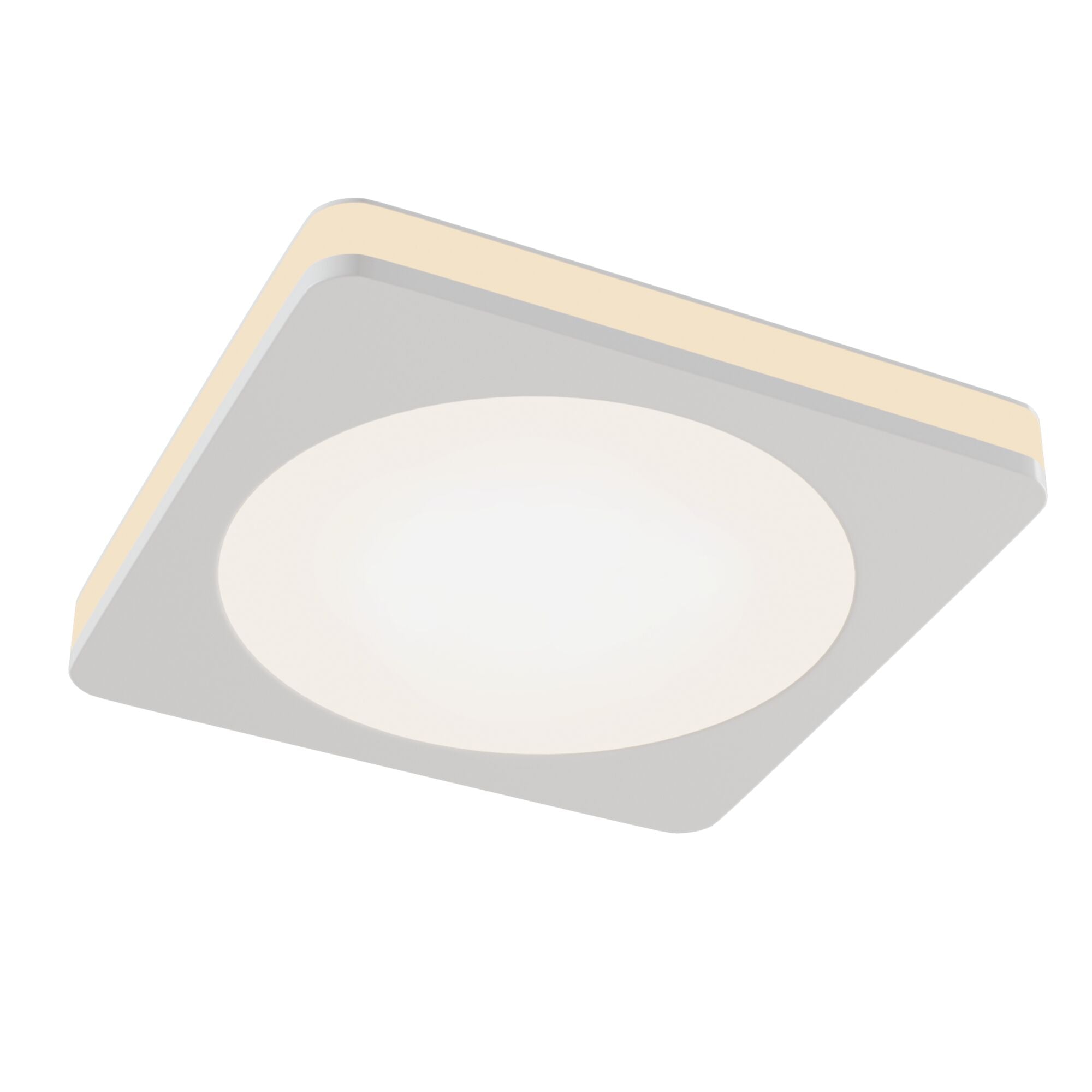 Phanton Rectangle/Round LED Flush Ceiling Light - Black/White Finish