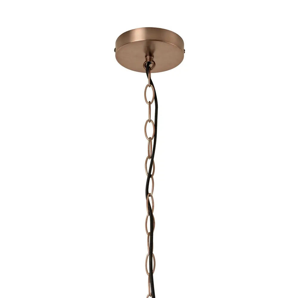 Dulwich Glass Layered Chandelier Light 20 Inch - Mocha Bronze Finish