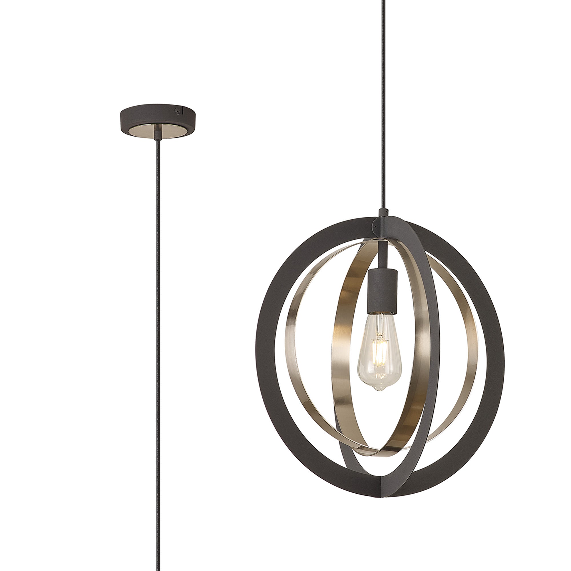 Daly 1Lt E27 Pendant - Various Colours