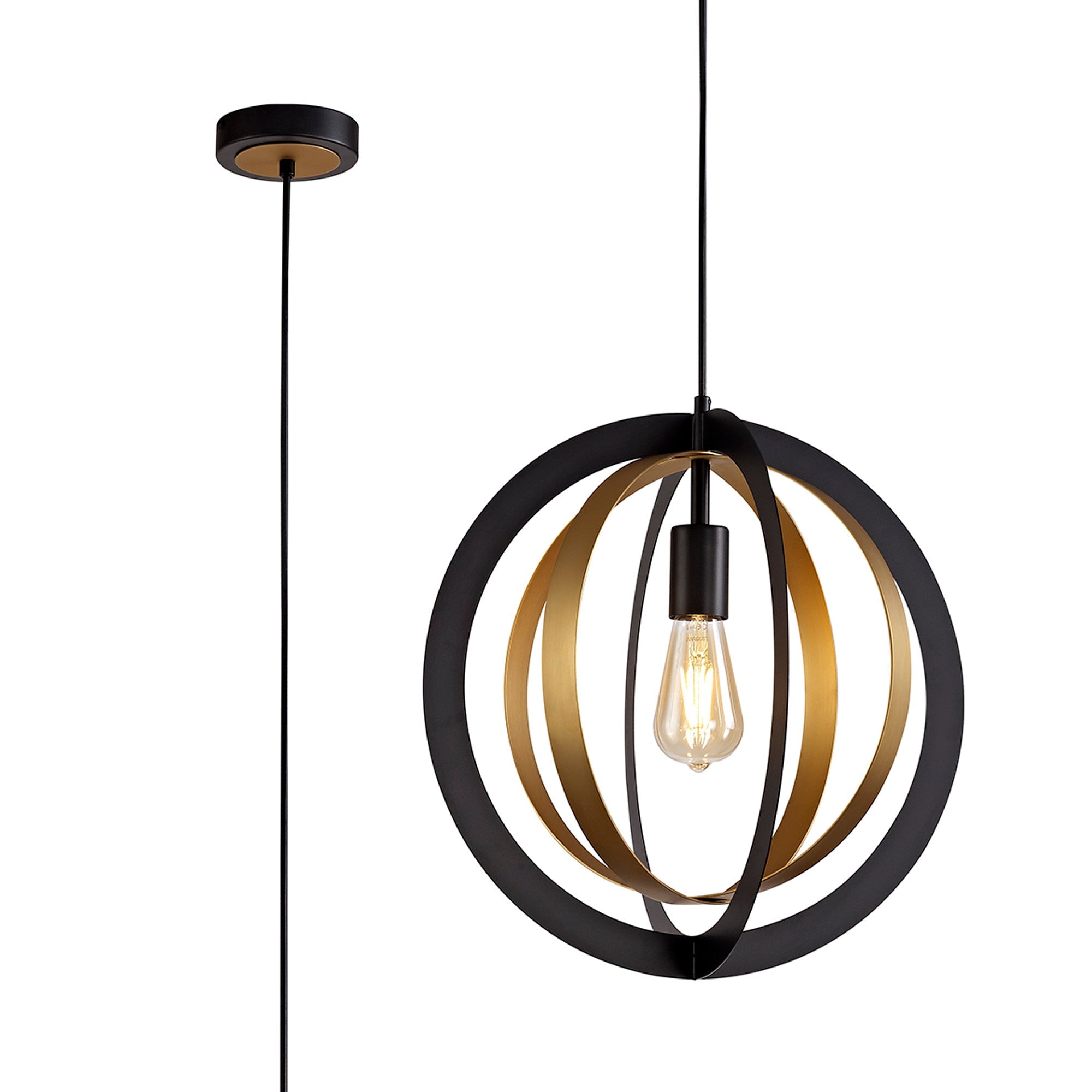 Daly 1Lt E27 Pendant - Various Colours