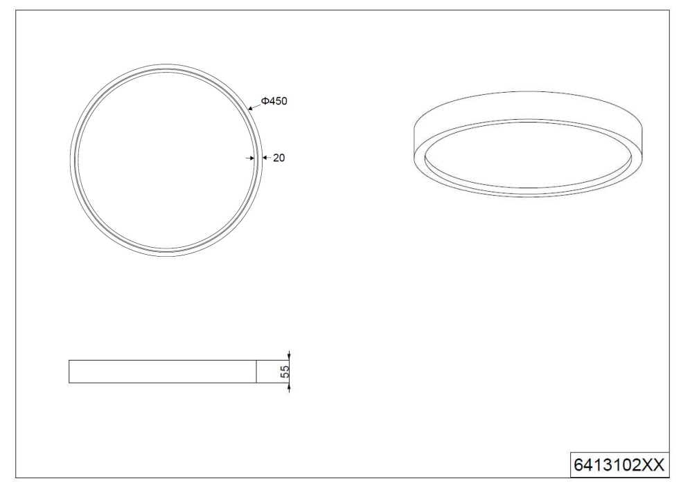 Doha LED Flush Light - Various Finish