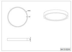 Doha LED Flush Light - Various Finish