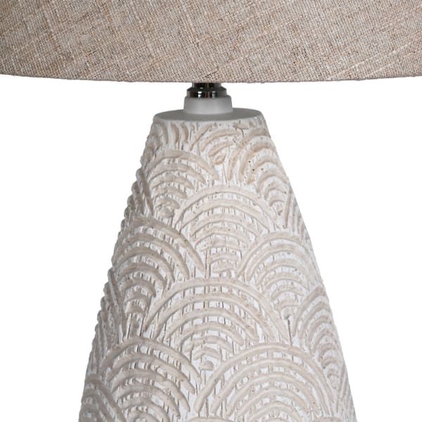 Scallop Table Lamp with Handles
