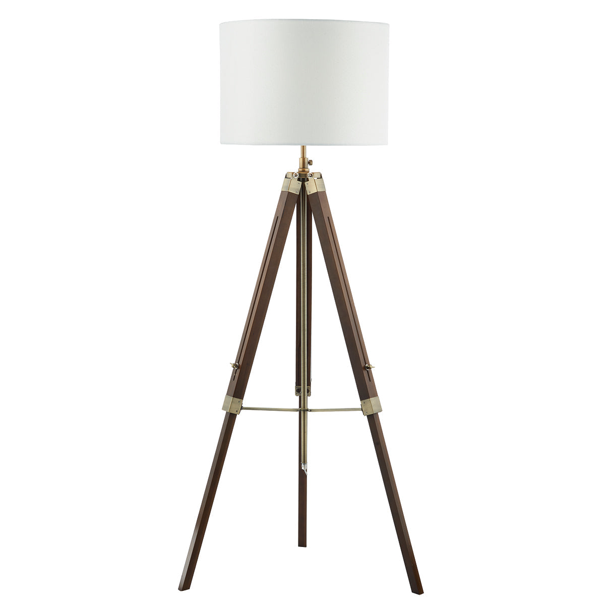 Easel Tripod Floor Lamp Dark Wood Base Only