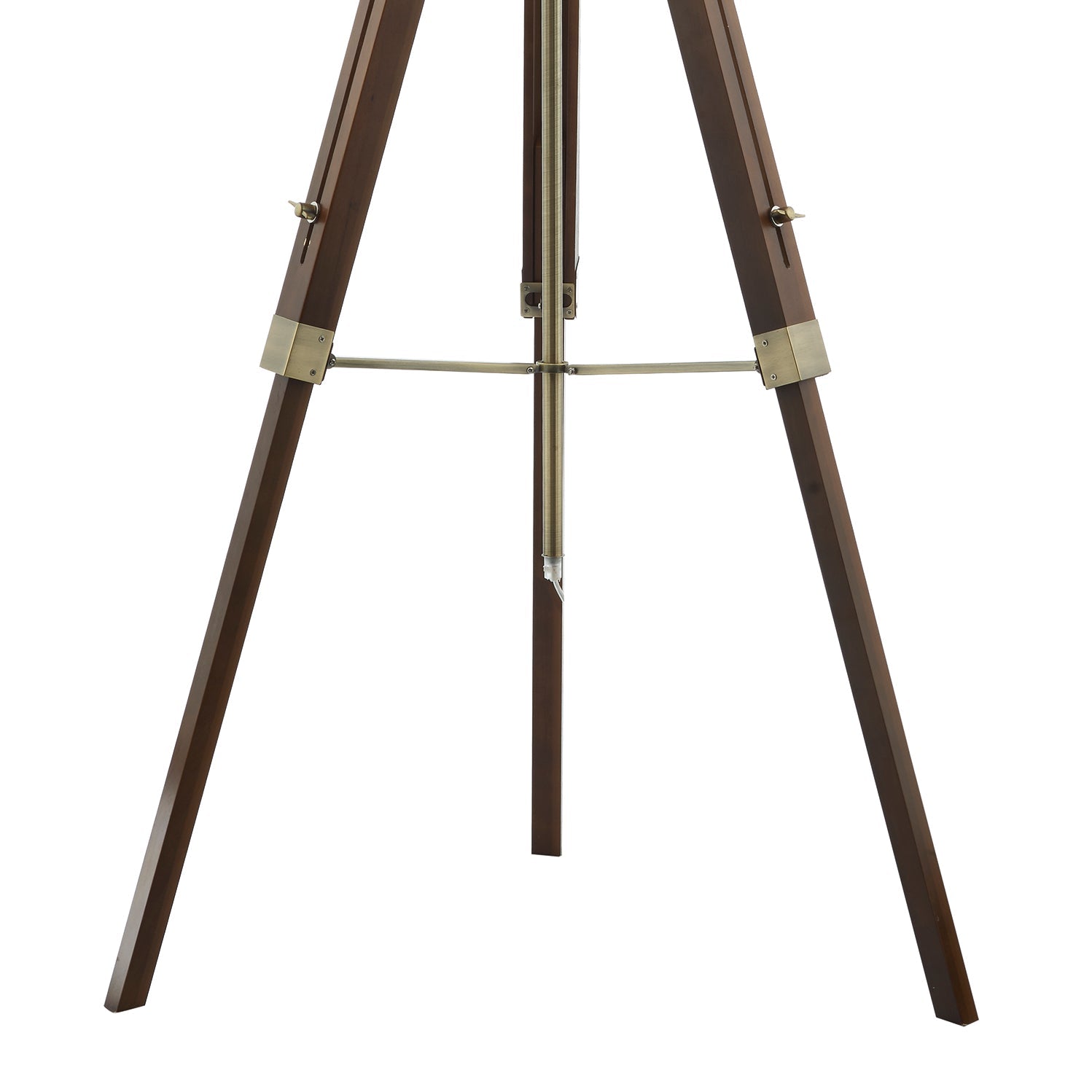 Easel Tripod Floor Lamp Dark Wood Base Only