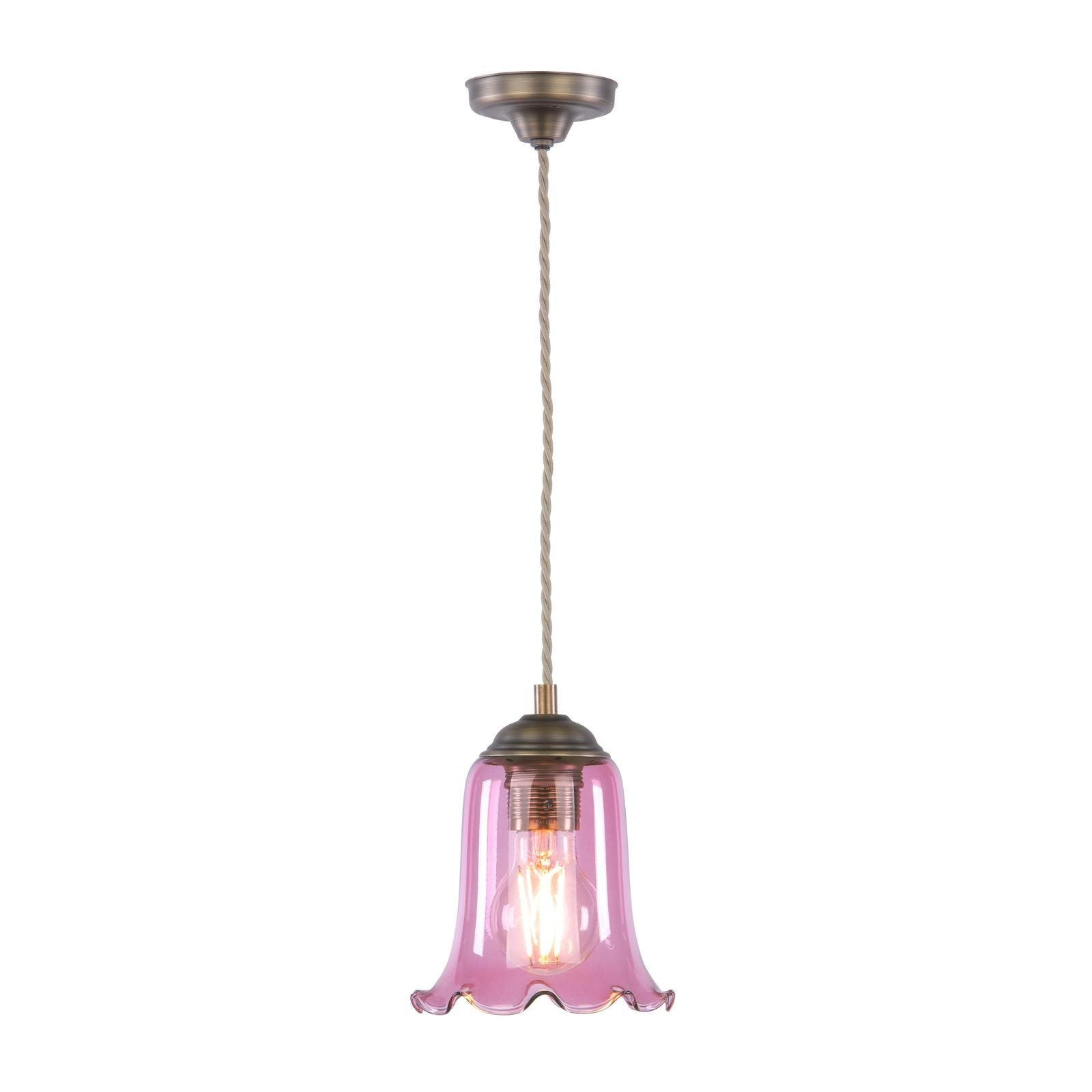 Ebba Pendant Light- Antique Brass & Various Glass Finishes