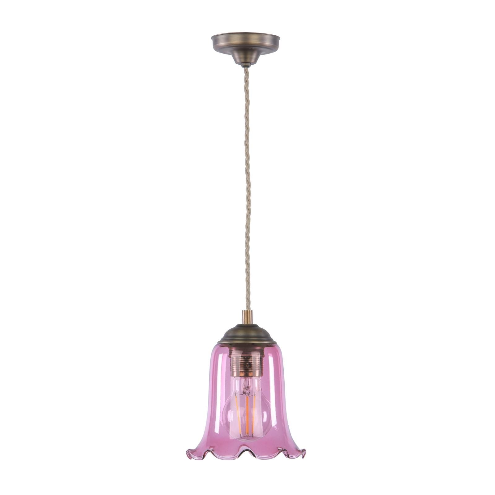 Ebba Pendant Light- Antique Brass & Various Glass Finishes