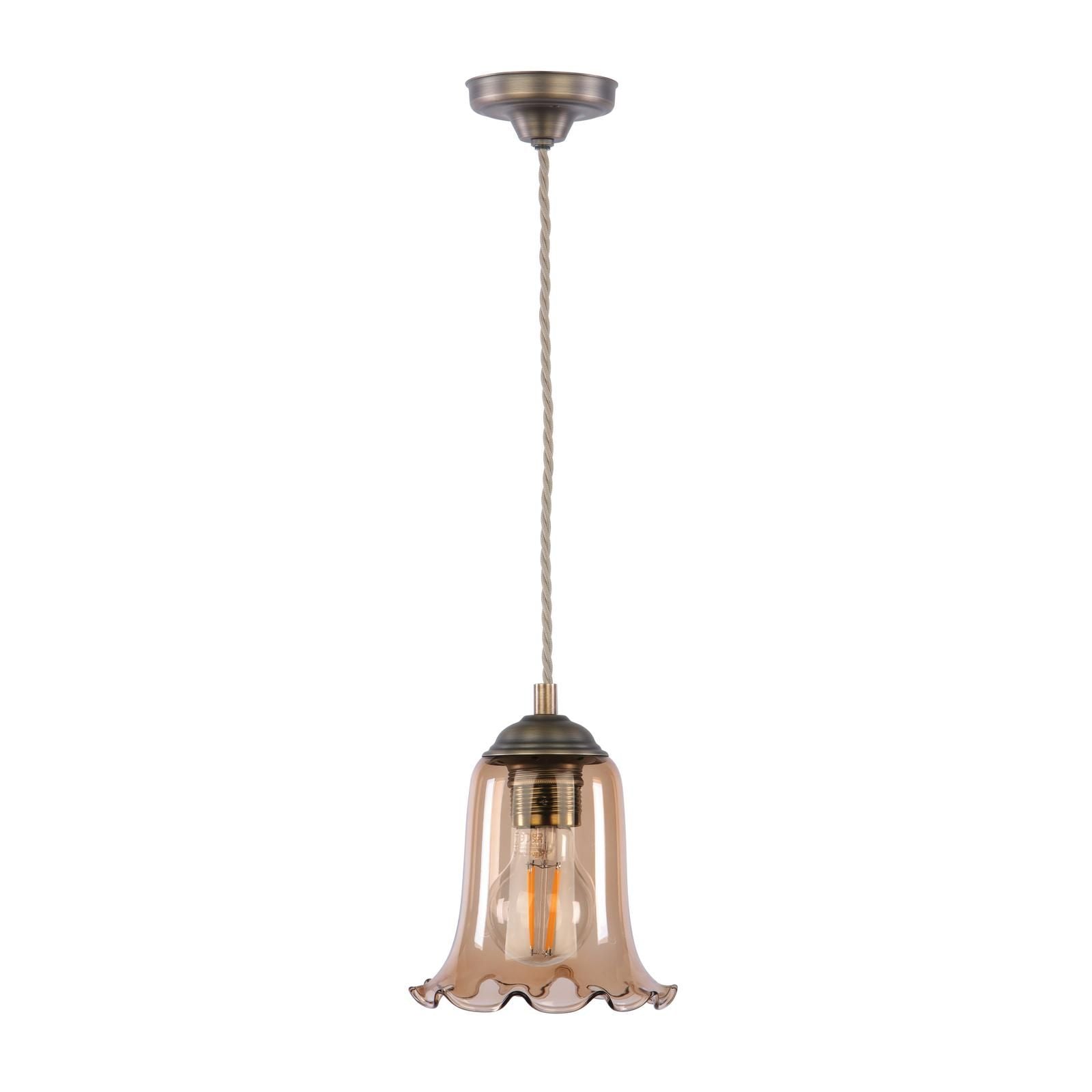 Ebba Pendant Light- Antique Brass & Various Glass Finishes