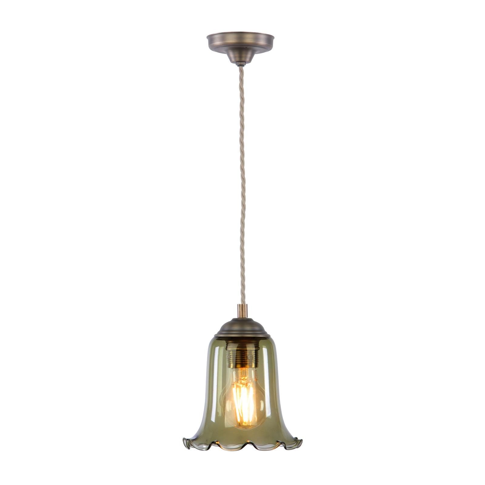 Ebba Pendant Light- Antique Brass & Various Glass Finishes
