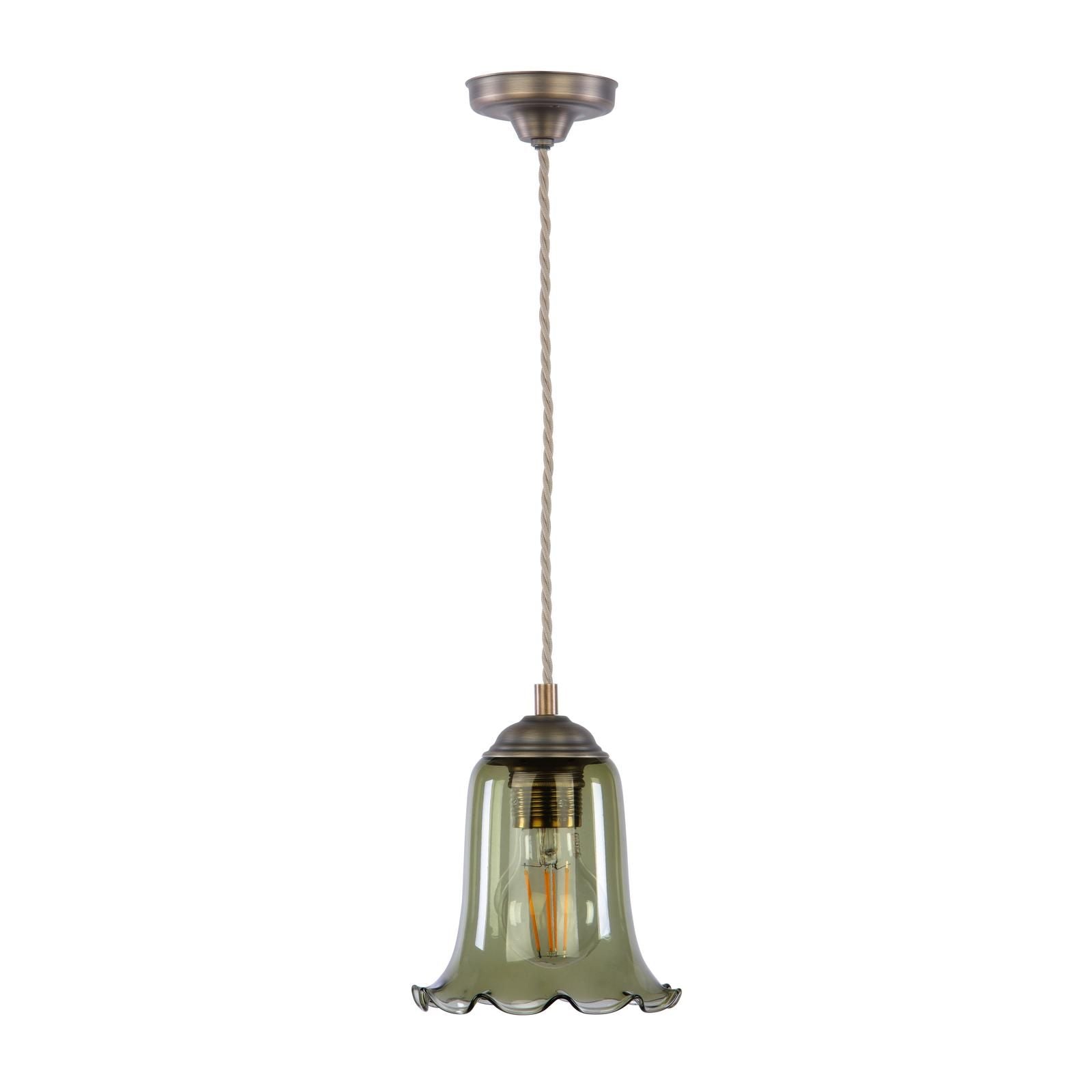 Ebba Pendant Light- Antique Brass & Various Glass Finishes
