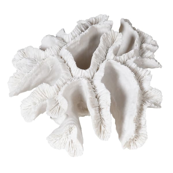 White Faux Coral Ornament - Christmas Gift
