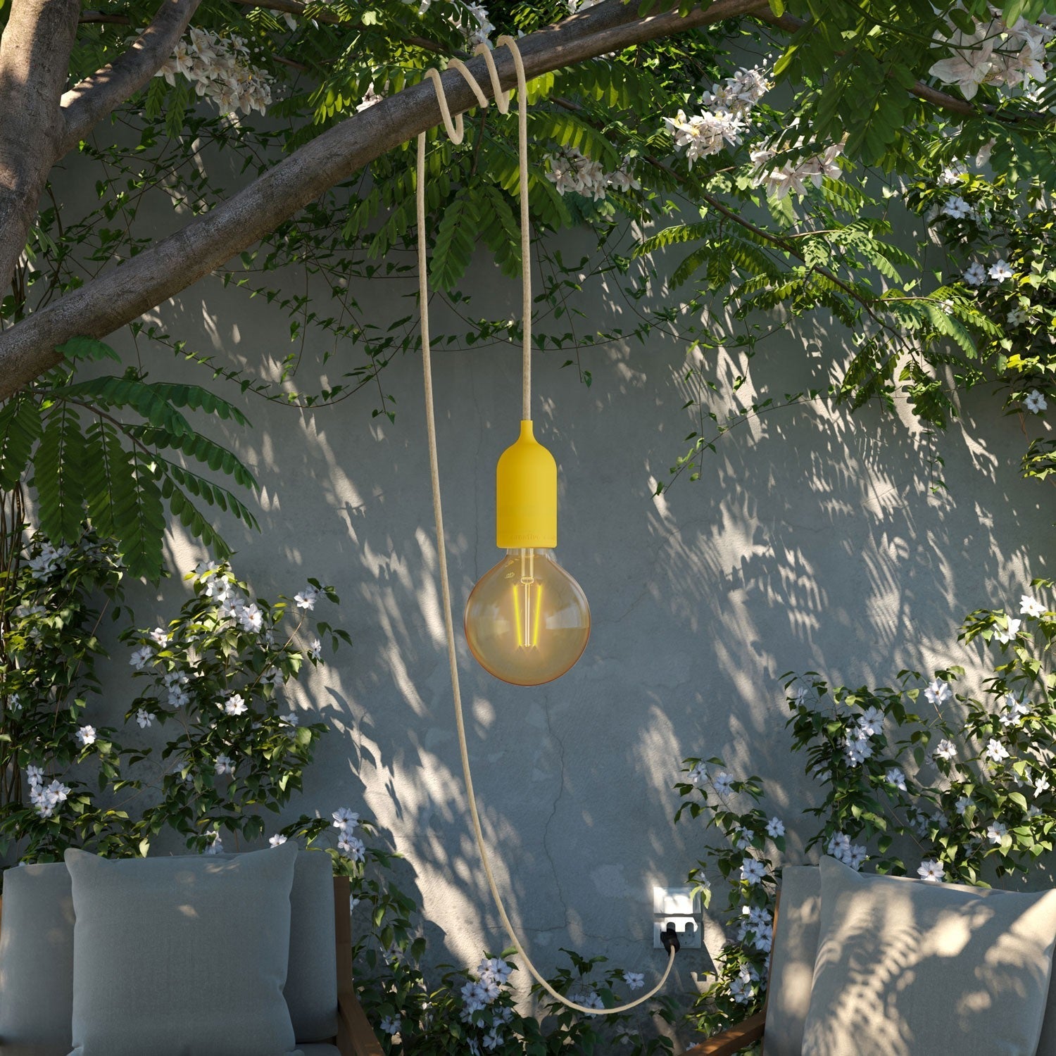 Beverford 1Lt Outdoor Pendant IP65 - Various Colours
