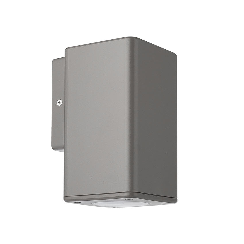 Polycarbonate Corrosion Proof Outdoor Up/Down Wall Light - Black/Grey Finish