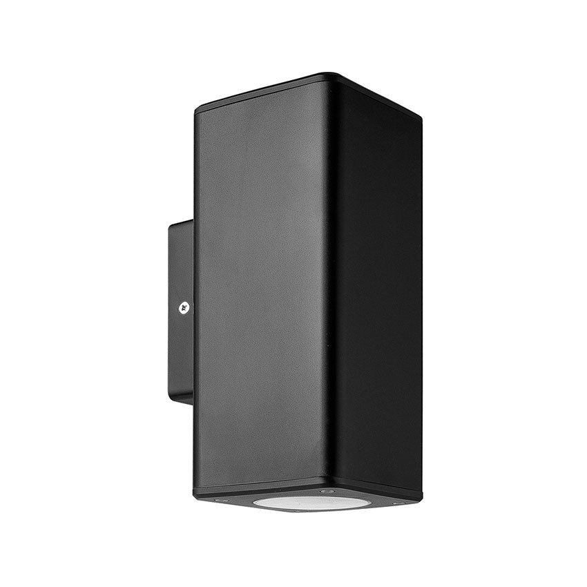Polycarbonate Corrosion Proof Outdoor Up/Down Wall Light - Black/Grey Finish