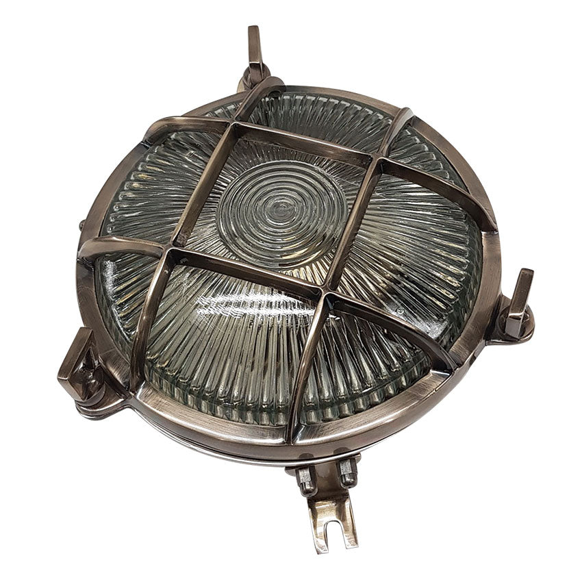 ELARRAN Outdoor Lights- Antique Brass/ Satin Nickel