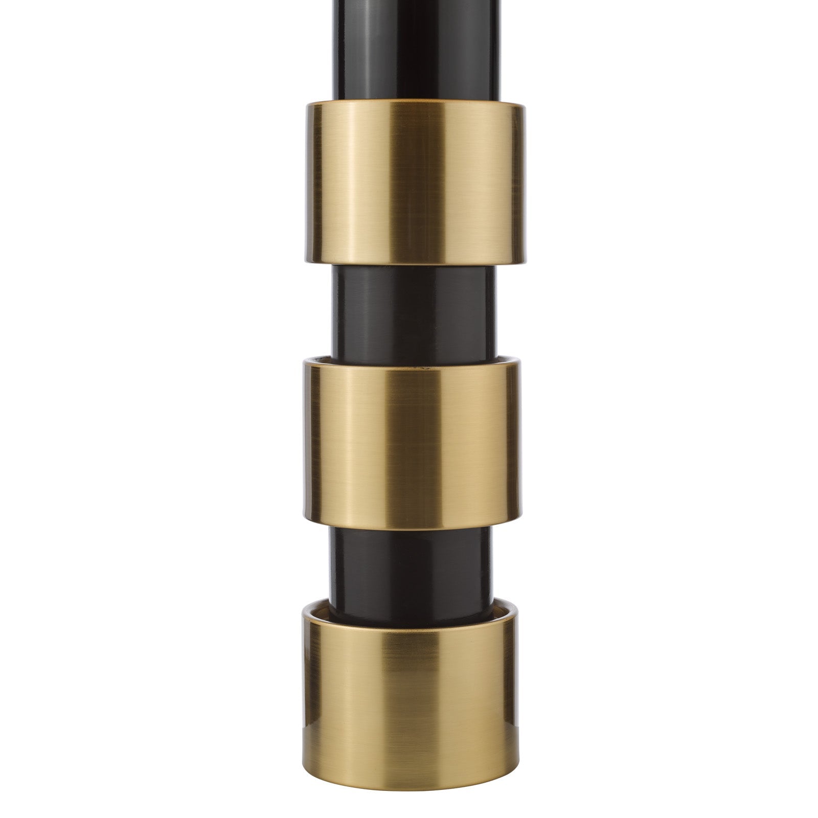 Elwyn Table Lamp Satin Gold and Satin Black With Shade E27
