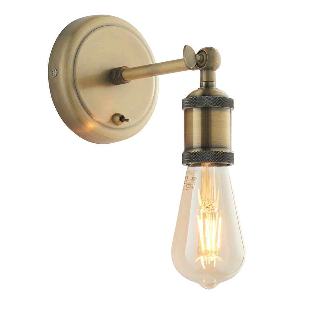 Niche Wall Light - Antique Brass/Aged Pewter & Aged Copper E27