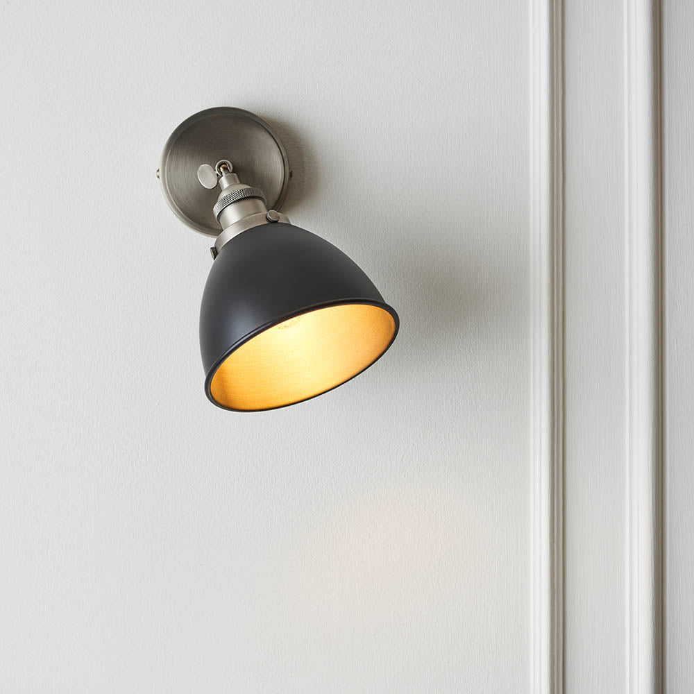 Concept Task Wall Light - Aged Pewter E14