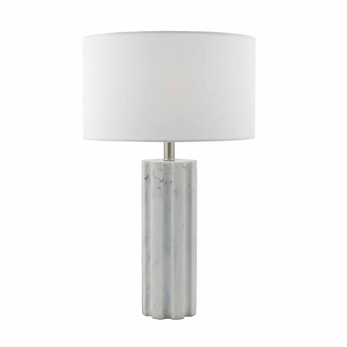 Erebus Table Lamp Marble Effect With Shade E27