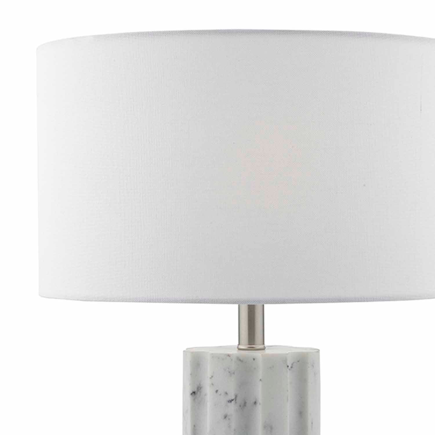 Erebus Table Lamp Marble Effect With Shade E27