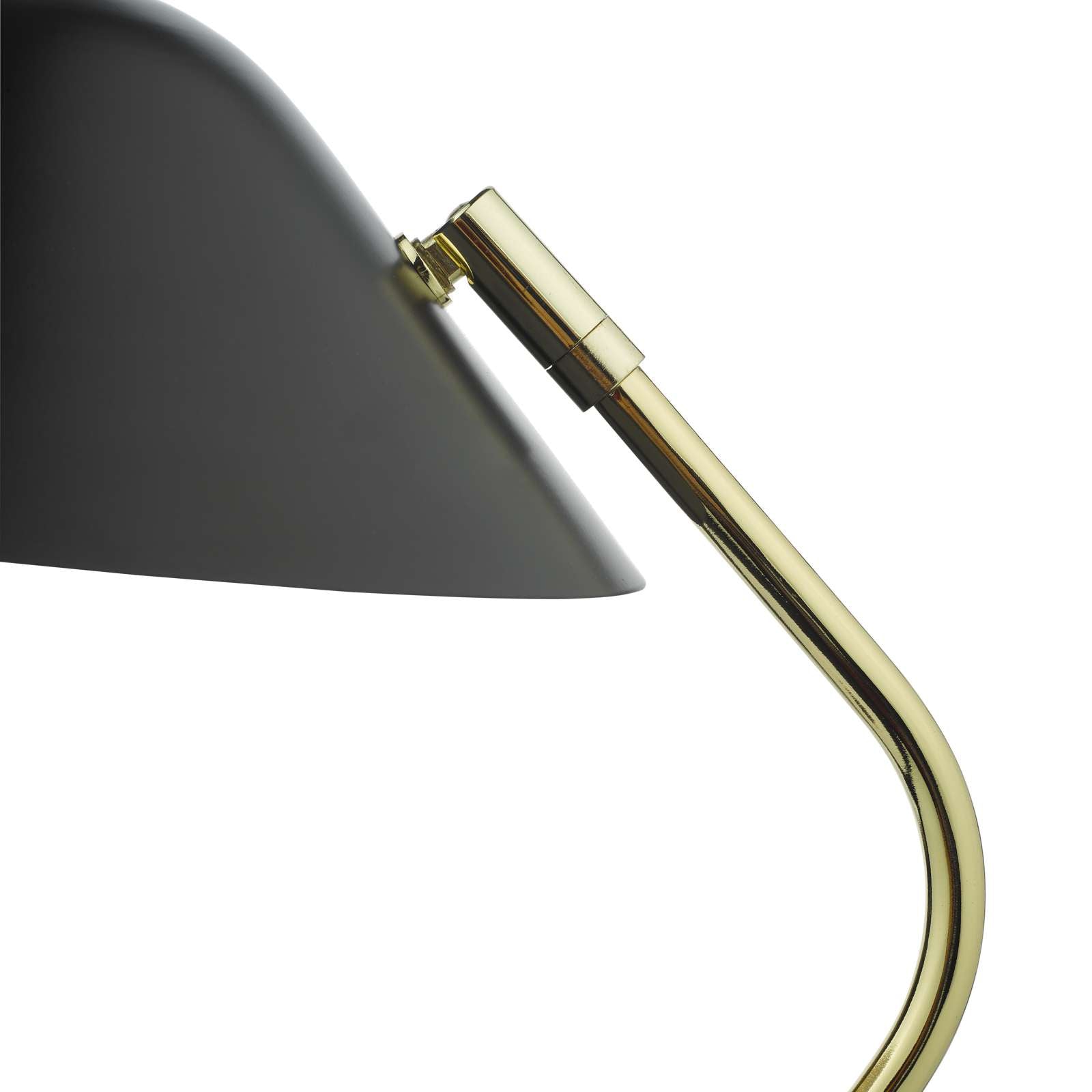 Erna Task Table Lamp Polished Brass Satin Black E14