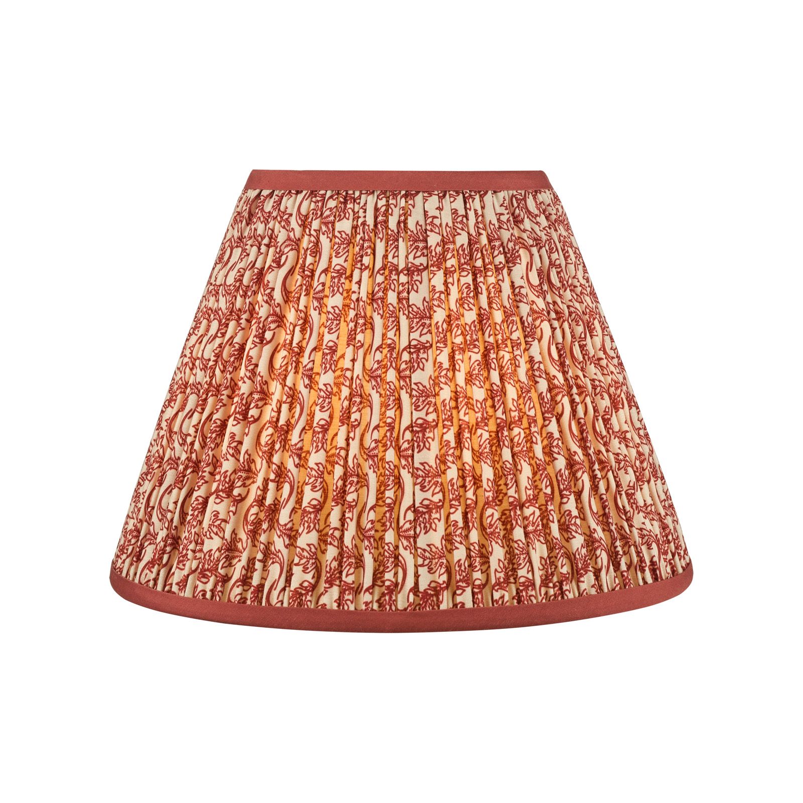 Esther Cotton Empire Shade-Red/ Green w  Various Sizes Shades