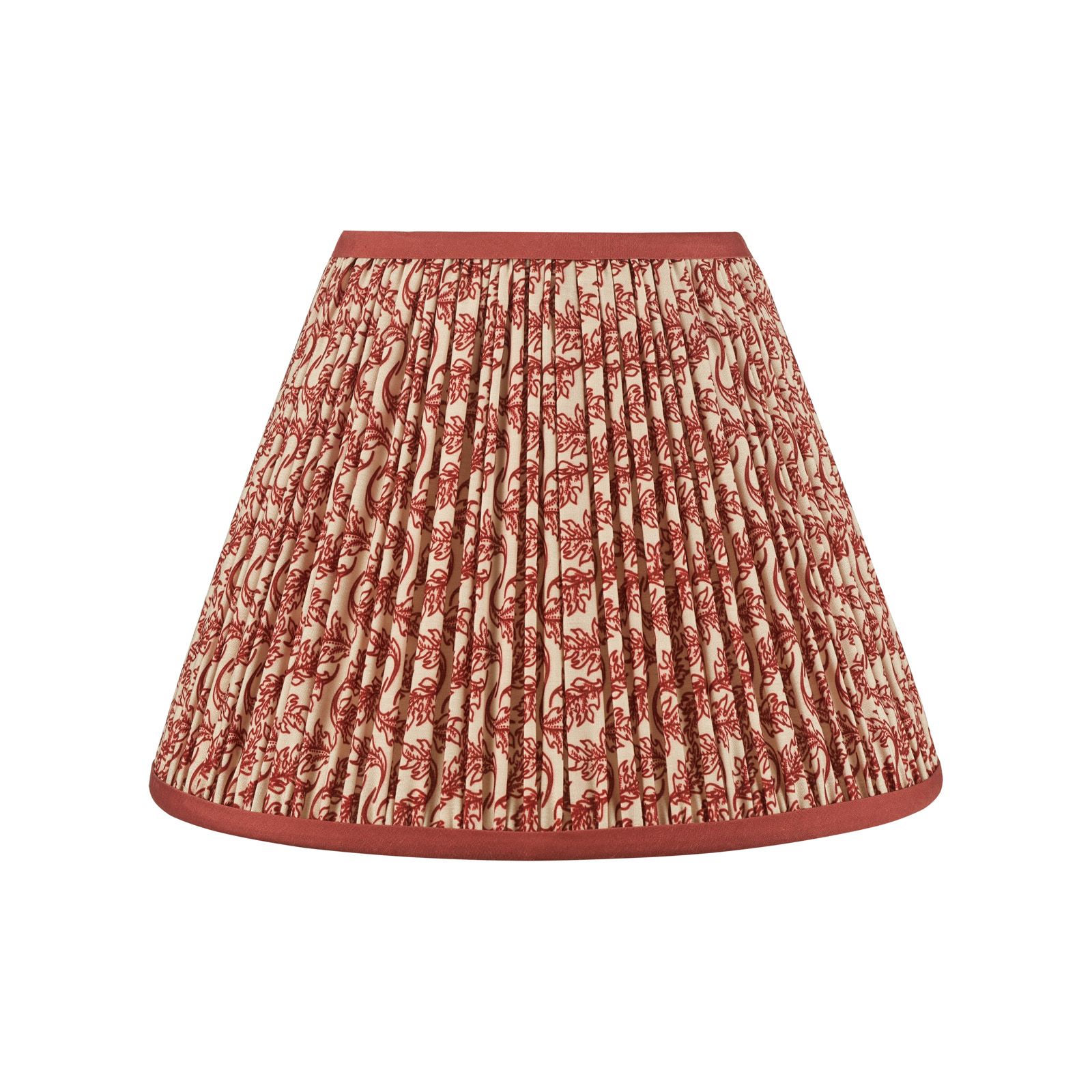 Esther Cotton Empire Shade-Red/ Green w  Various Sizes Shades