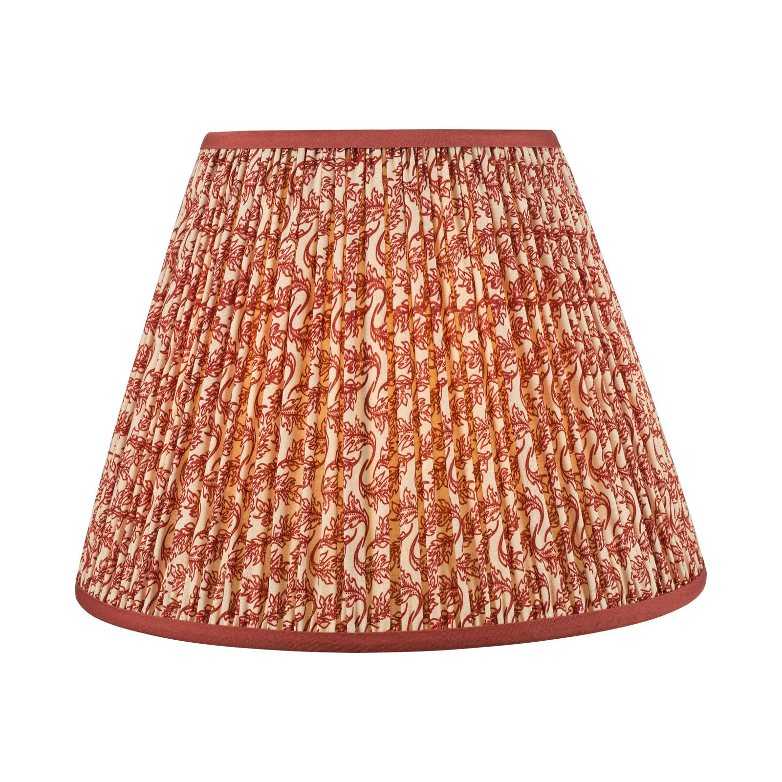 Esther Cotton Empire Shade-Red/ Green w  Various Sizes Shades