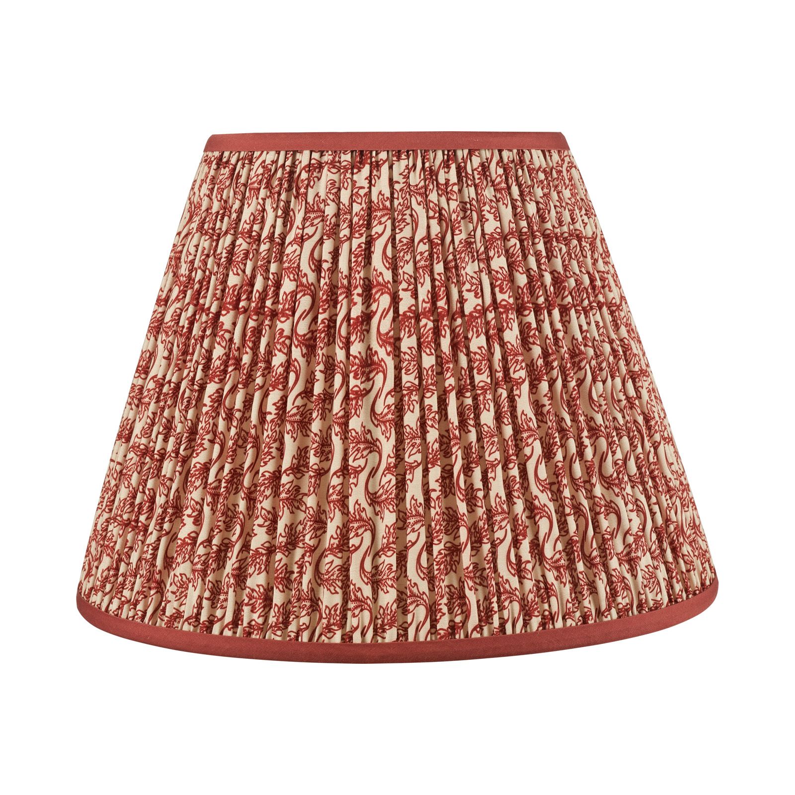 Esther Cotton Empire Shade-Red/ Green w  Various Sizes Shades