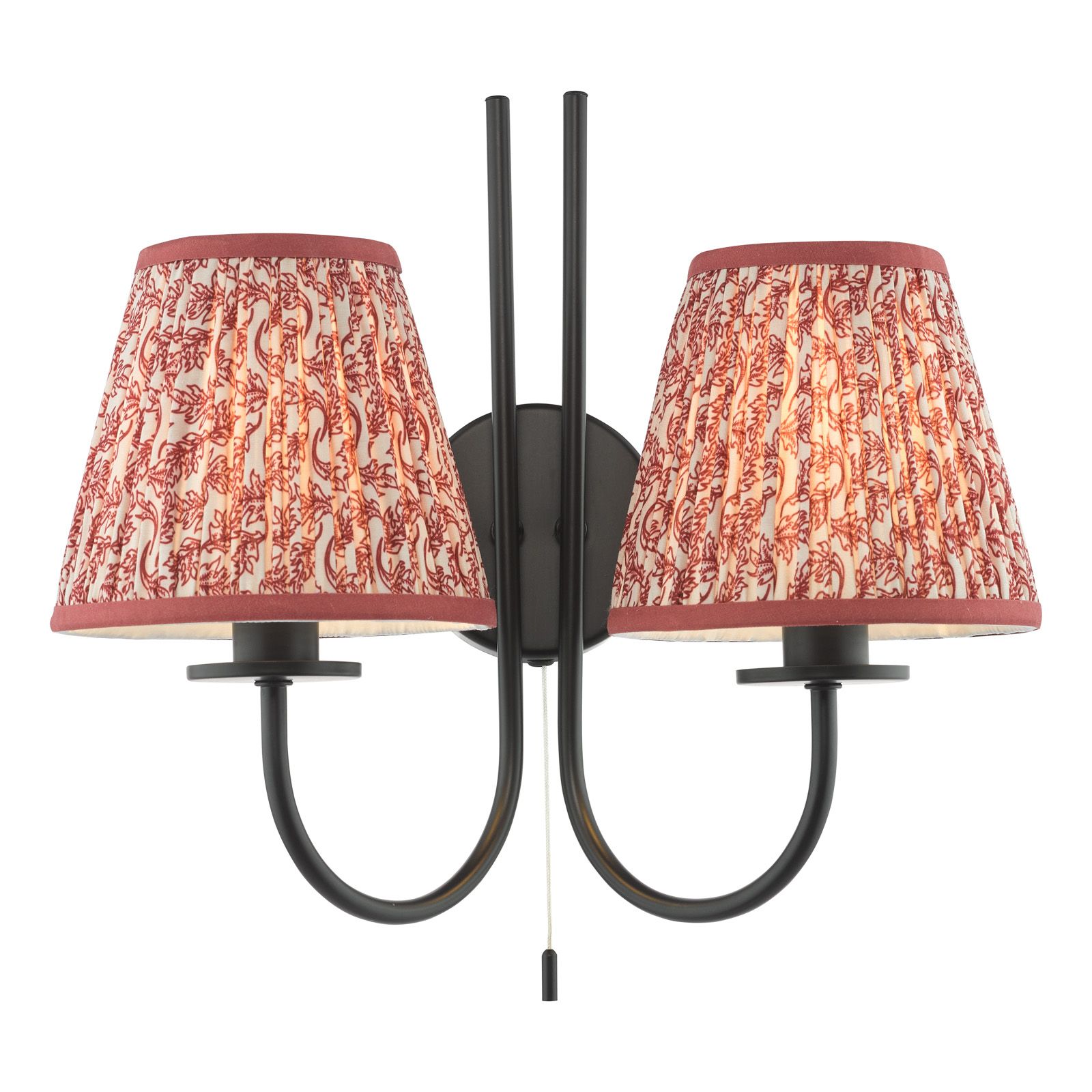 Esther Cotton Empire Shade-Red/ Green w  Various Sizes Shades