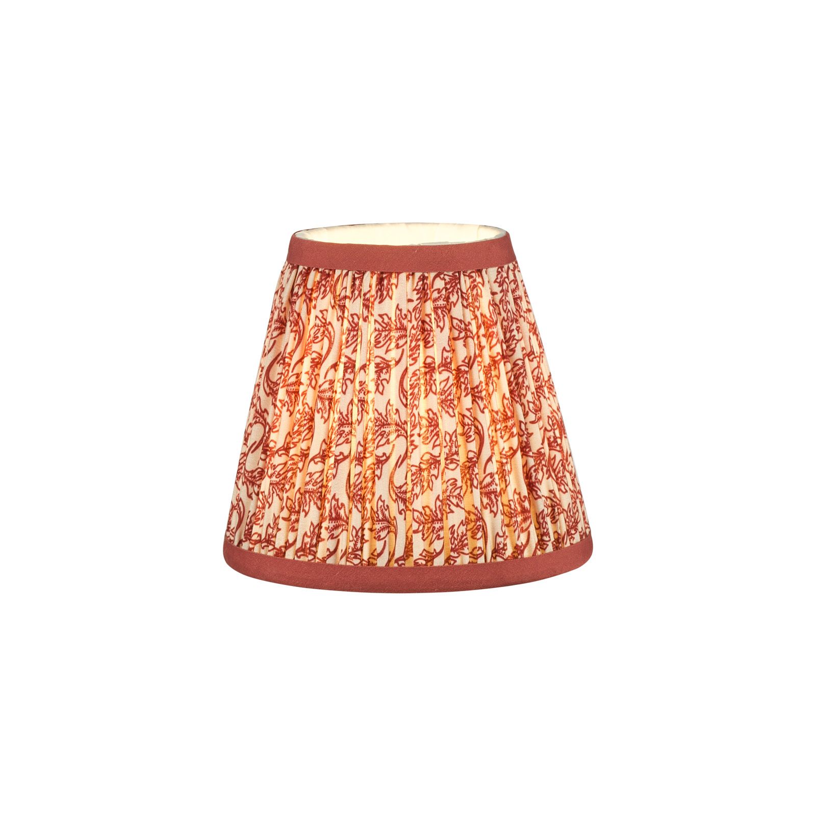 Esther Cotton Empire Shade-Red/ Green w  Various Sizes Shades