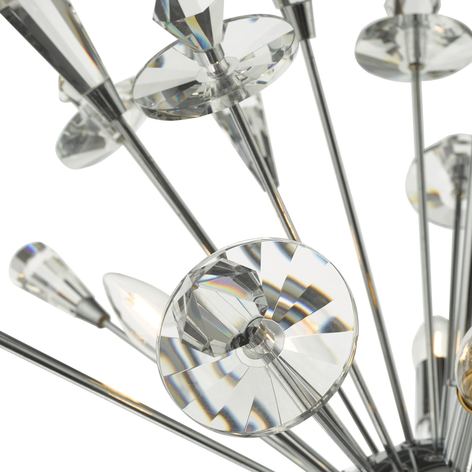Exodus 8 Light Pendant Polished Chrome Crystal