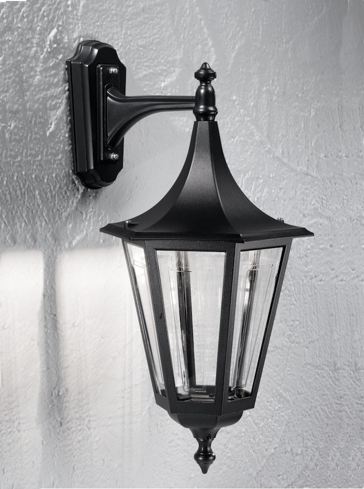 Bournemouth Outdoor Wall Light IP43 - Black Aluminium