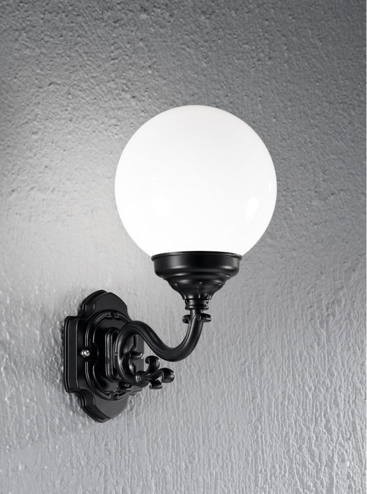 Rolento Outdoor Small/Large Wall Light IP43 - Matt Black