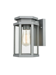 Alsatian Outdoor Wall Light IP44 - Silver Aluminium