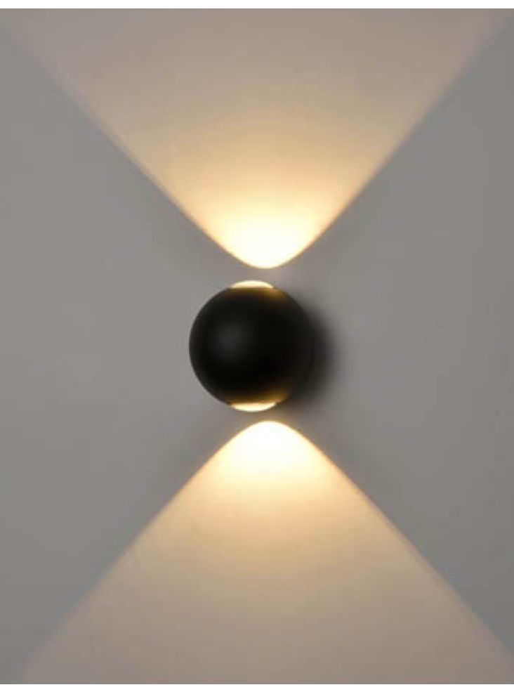 Shine 2Lt LED Outdoor Up/Down Light IP54 - Round