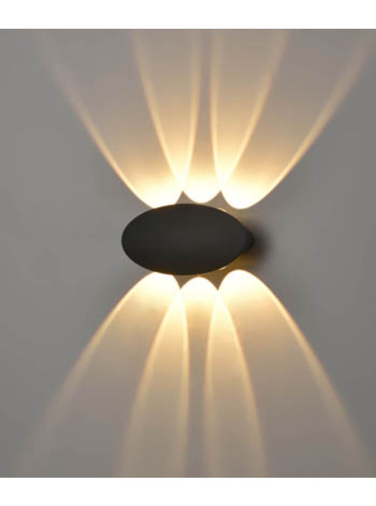 Shine 6Lt LED Outdoor Up/Down Light IP54 - Oval