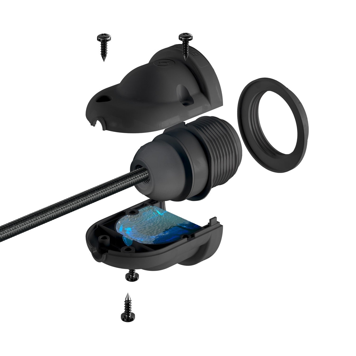 Beverford 1Lt Outdoor Pendant IP65 - Various Colours