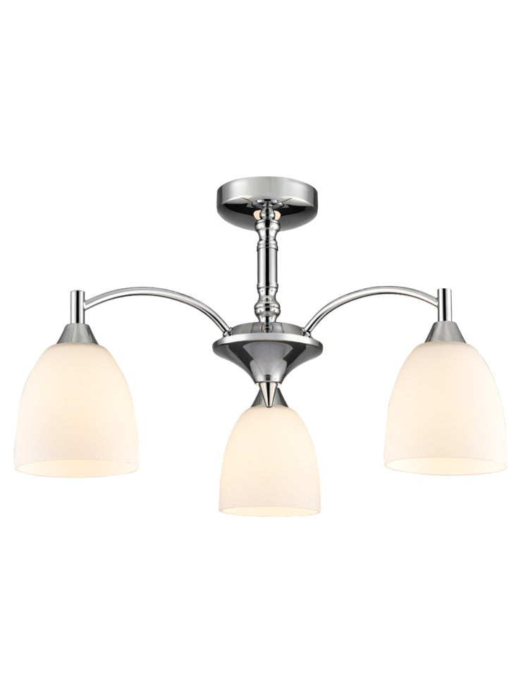 Emmy 3/5Lt Semi Flush Light - Chrome/Bronze Finish