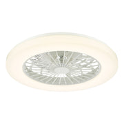 LED Ceiling Fan Flush White Fitting Only