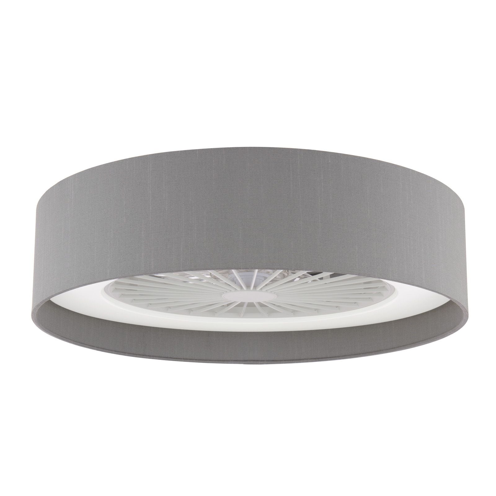 LED Fan Flush Shade- White/ Grey Finishes