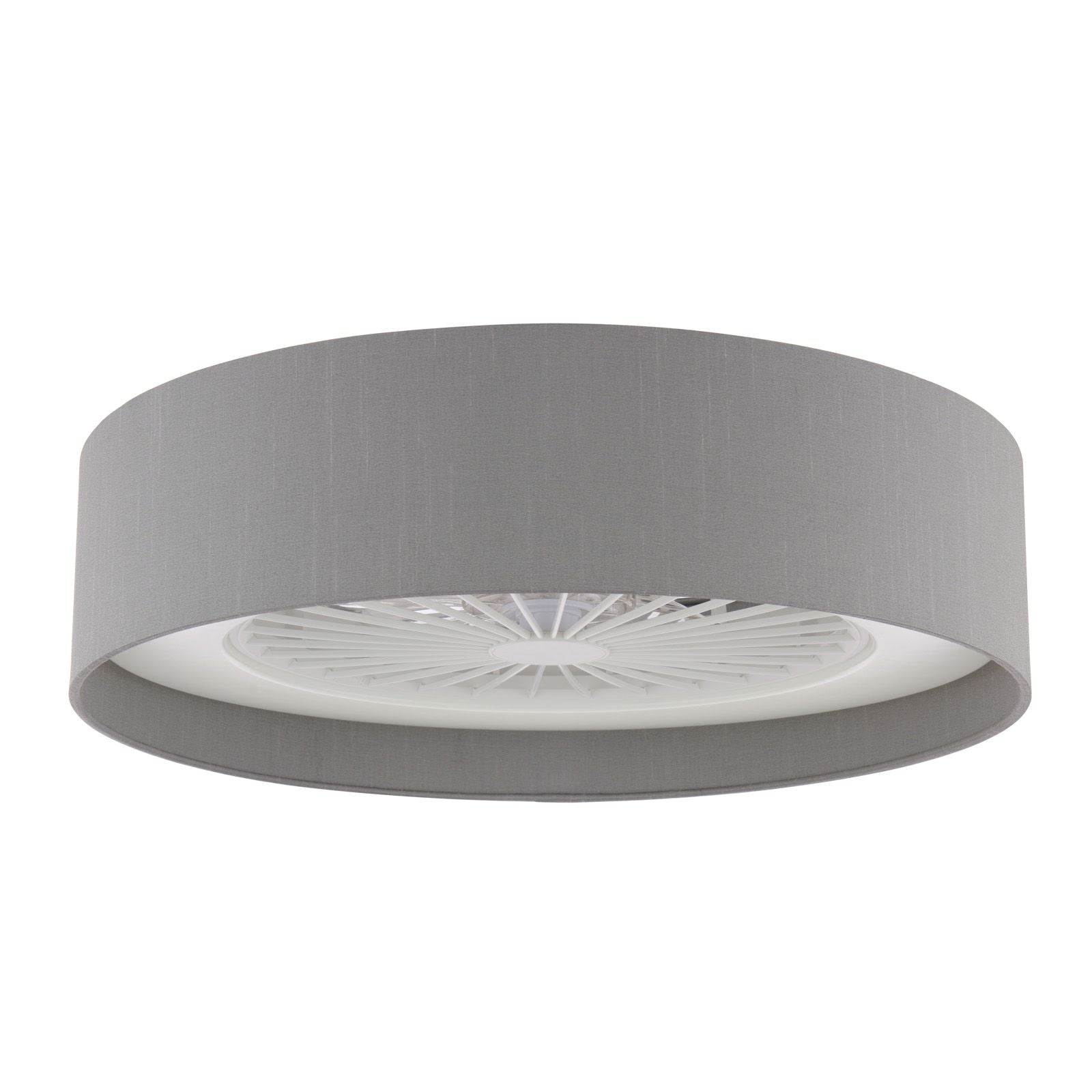 LED Fan Flush Shade- White/ Grey Finishes