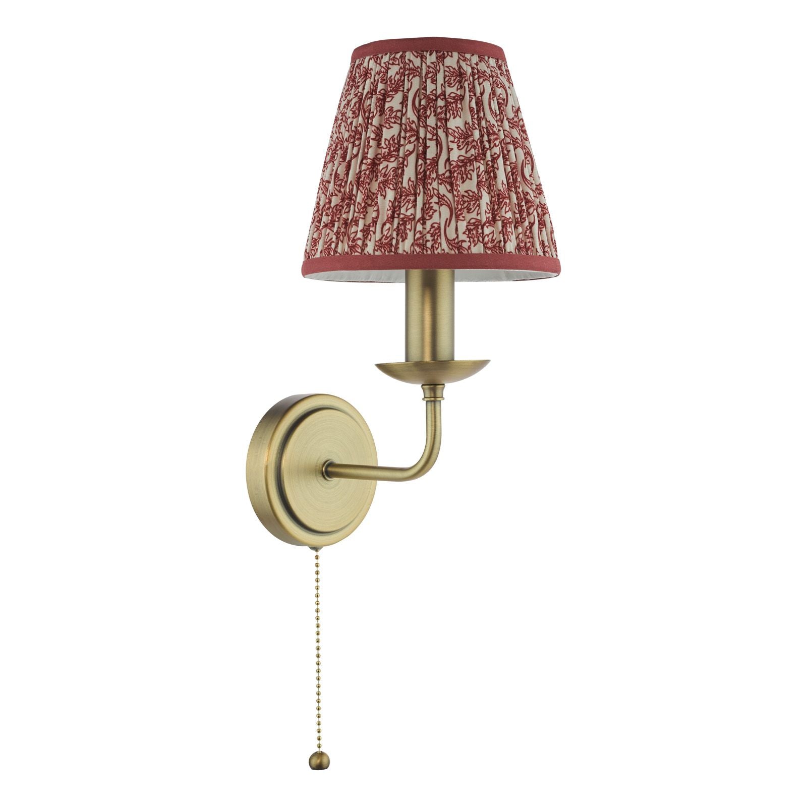 Favian Wall Light- Matt Bronze With  Red/ Green Shades