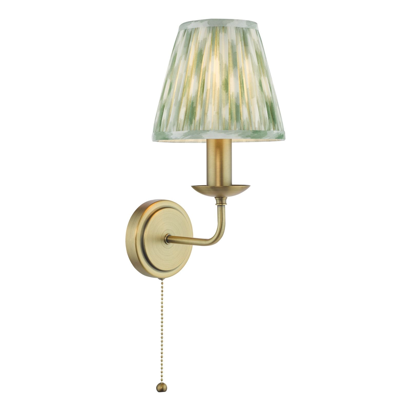 Favian Wall Light- Matt Bronze With  Red/ Green Shades