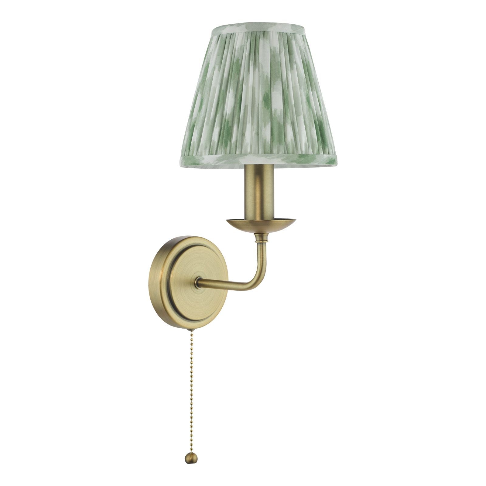 Favian Wall Light- Matt Bronze With  Red/ Green Shades