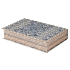 Blue and Grey Patterned Book Box