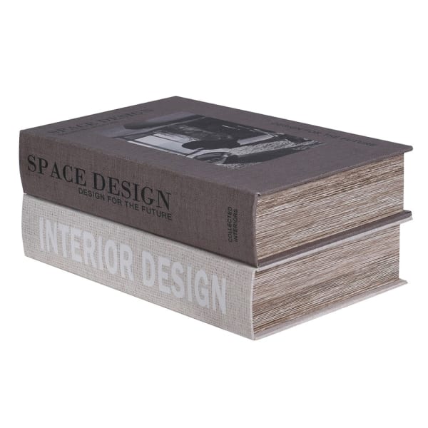 Set of 2 Design Book Boxes - Christmas Gift